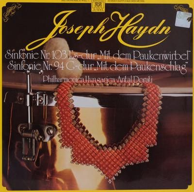 LP Record JOSEPH HAYDN PHILHARMONIA HUNGARI Symphony No. 103 In Eflat Major W 0140132 Metronome Juwel Germany Classical Used