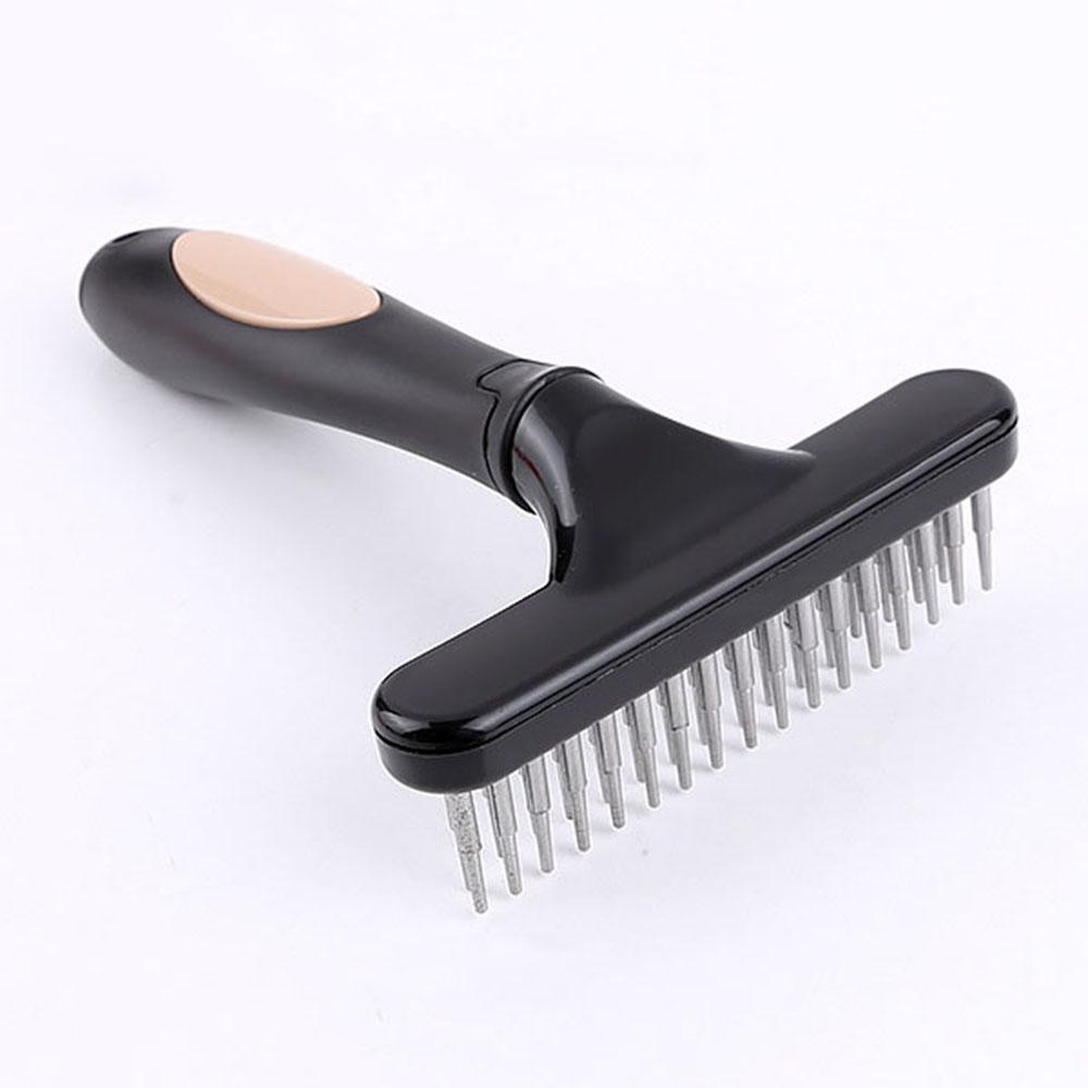 Professional Dog Grooming Rake Long Hair Cat Dog Undercoat Rake Brush for Shedding Matted Loose Hair Knots & Tangles Pet Product