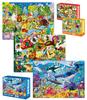 QUOKKA 300 Piece Puzzle for Kids Ages 8-10 - Set of 3 Floor Jigsaw Puzzles - Ages 10-12 Sea Creatures, Forests, Insects Learning Toys - Educational