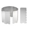 ZISIZ 10-Panel Foldable Aluminum Camping Stove Windscreen
