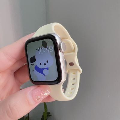 Bracelet Pour Apple Watch bande femmes pour iWatch 10/9/8/7/6/5 38mm 40mm 41mm 42mm 44mm 45mm 46mm 49mm silicone Boucle