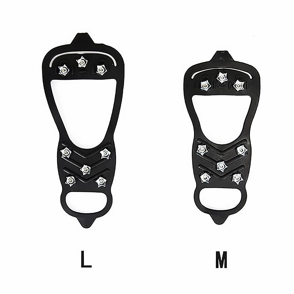 1 Pair 8 Anti\-Slip Ice Snow Grips Shoe Boot Traction Cleat Spikes Crampon Outdoor Hiking Climbing Accessories