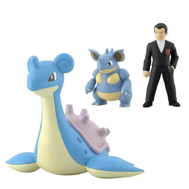Pokemon Genuine SCALEWORLD Lapras Giovanni Nidoqueen Corviknight Arcanine PB Soul Limited Action Figure 1/20 Boxed Model TOYS
