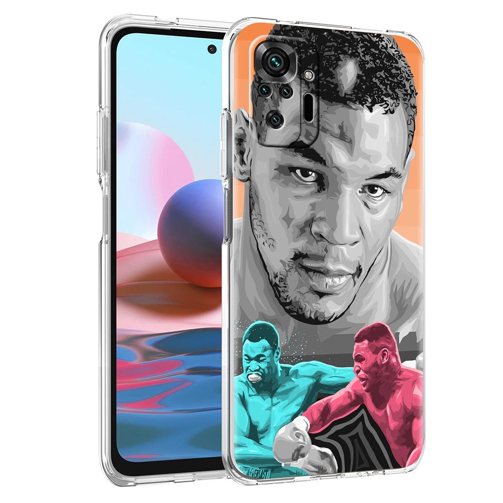Mike Tyson Boxer Phone Case For Xiaomi Redmi Note 12 4G 11 10 Pro 5G 10C 10S 9S 9 9T 8T 9C 9A 8 8A 7 K50 K40 Gaming Clear Cover
