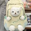 Schoolbag new milk fierce cute bear backpack high value cartoon plush doll schoolbag female junior high school student schoolbag