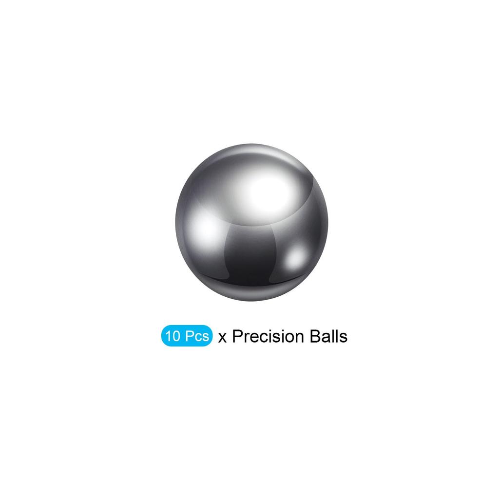 METALLIXITY Precision Ball G100 16mm 10pcs 304 Stainless Steel Bearing Ball Beads - Industrial Kit for Machinery, Automotive, DIY