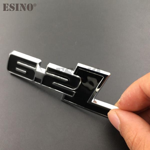 Έμβλημα σήματος από κράμα ψευδαργύρου πορτμπαγκάζ αυτοκινήτου 3D 6,2 λίτρων για Αυτοκόλλητο αυτοκόλλητο σήμα με στυλ πίσω πορτμπαγκάζ αυτοκινήτου για Ford Raptor SVT F150 F350