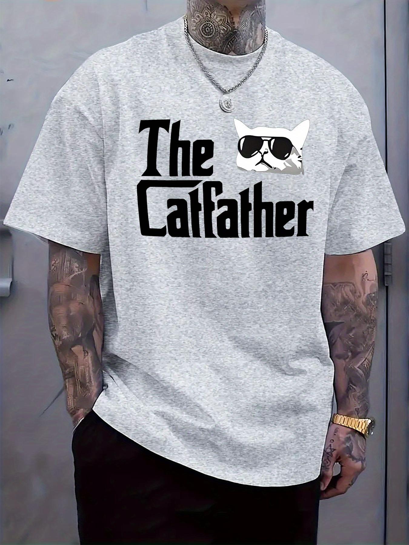 The Catfather Graphic T-shirt - 95% Polyester 5% Elastane Blend S