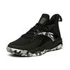 Anta Cushioning Abrasion Resistant Slip Resistant Mid top Basketball Shoes Men's Black White Gray 112141148R-1