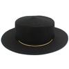 High quality Panama straw hat women's flat top visor spring and summer outing beach hat straw gentleman's hat