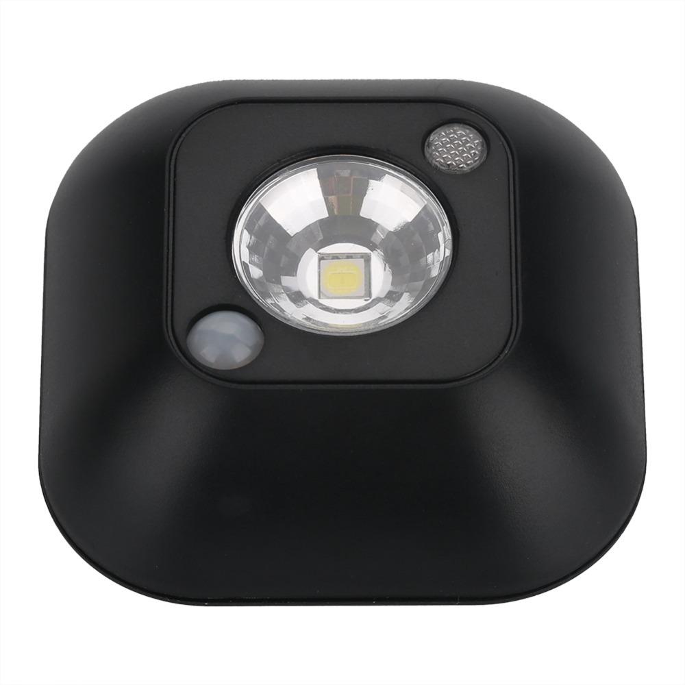 ABS Motion Sensor Night Light Battery Powered PIR Motion Sensor Cabinet Lamp Mini Size 360 Degree Beam Angle