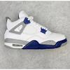 Men Women Basketball Shoes Mid-Top Sneakers With Air Cushion Support Red Blue Split Color Black Cement Paris Style