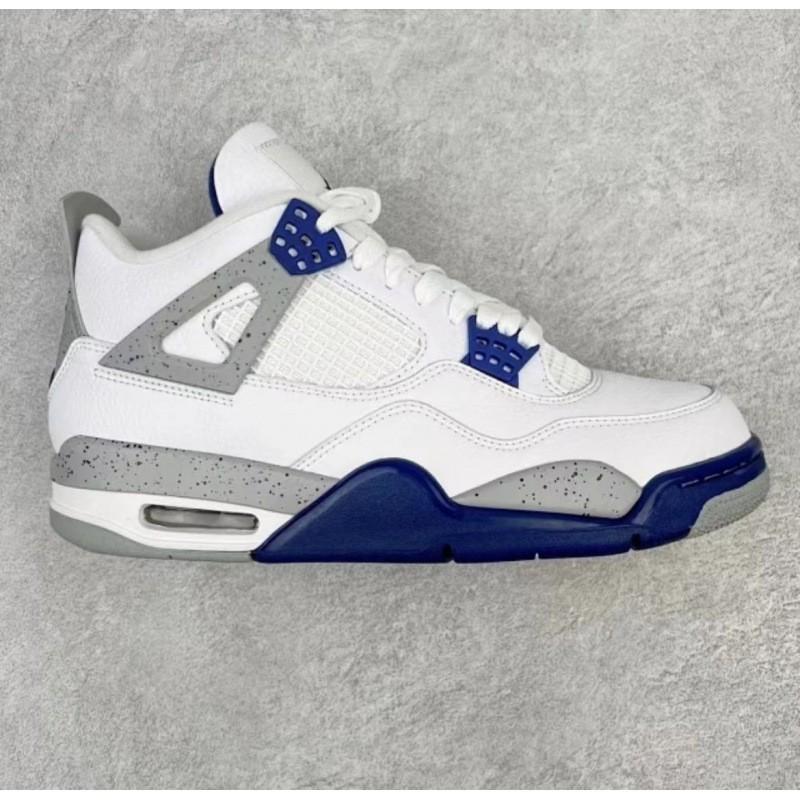 Men Women Basketball Shoes Mid-Top Sneakers With Air Cushion Support Red Blue Split Color Black Cement Paris Style