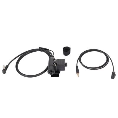 Złącze Słuchawkowe Walkie Talkie Adapter Mikrofonu Ręcznego PTT U94 Adapter Słuchawki Radiowej Dwukierunkowej dla