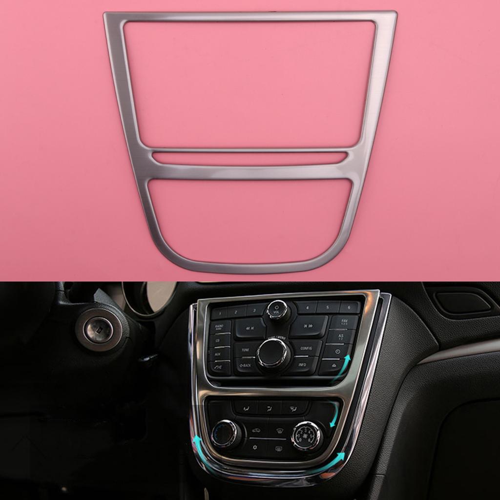 Copertura Pannello Interruttori Console Centrale Modanatura Adatta Per Buick Encore Opel Vauxhall Mokka 2013 2014 2015 2016 Acciaio Inossidabile