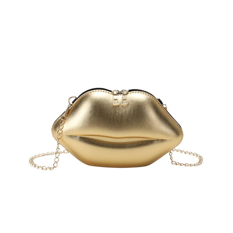 Personalized Creative Lip Bag 2025 Summer Japanese Cartoon Girl Candy Color Foreign Style Chain Shoulder Mini Bag Tide