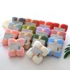 Coral Fleece Ribbon Square Towel - Wedding Souvenir Gift