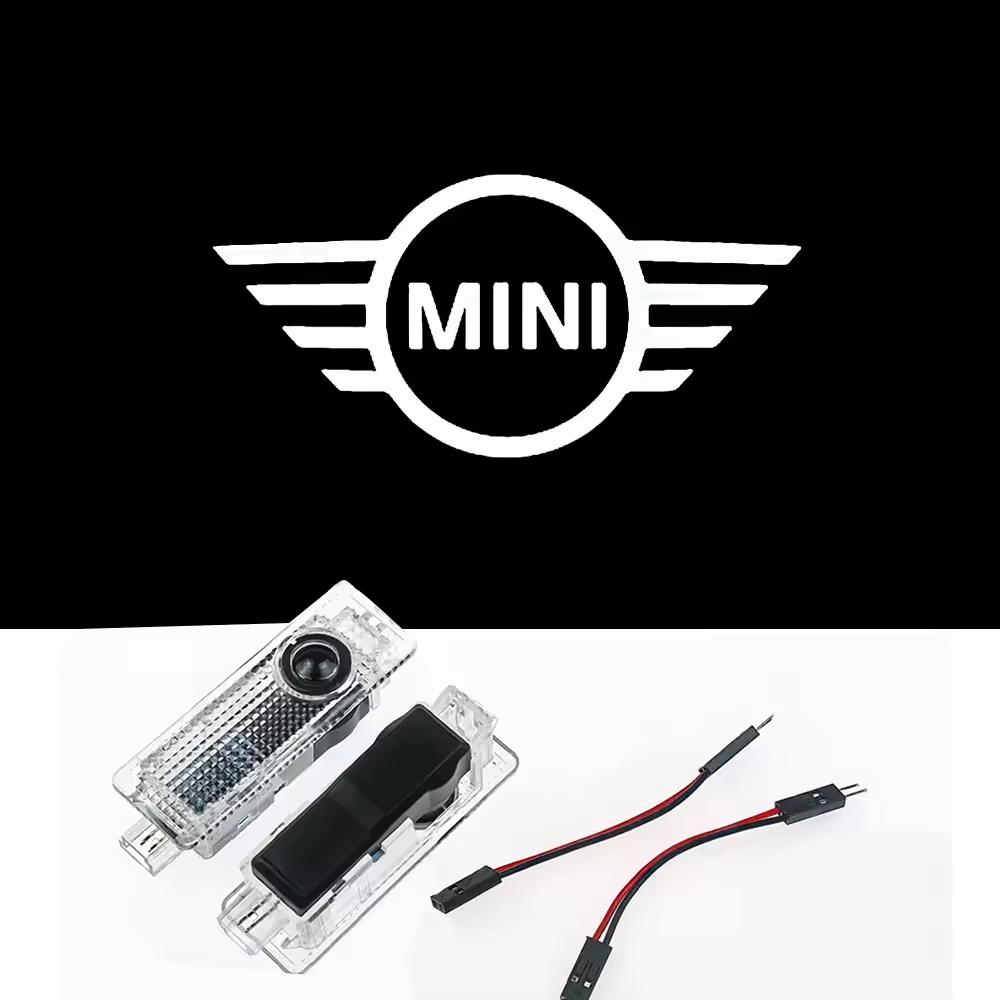 Autotür Willkommenslicht für Mini Cooper Works One JCW R56 R53 F54 F55 F56 Logo Geister Schatten LED Ambientebeleuchtung Universell passend
