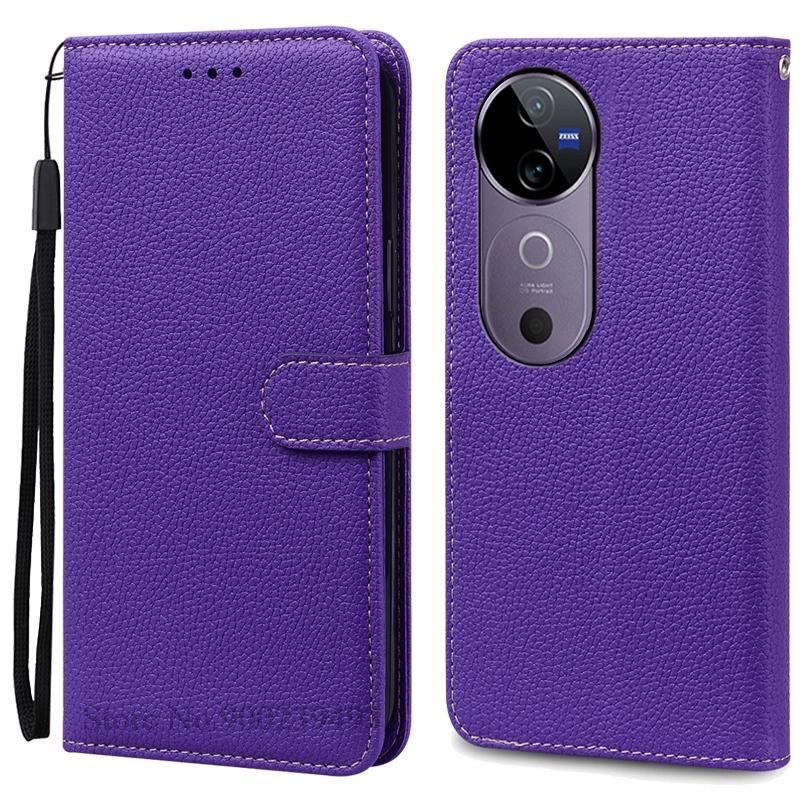 For Vivo V40 Case Wallet Leather Flip Cover For Vivo V40 5G Case Vivo V40 Pro Phone Cover Coque Fundas Book Shell
