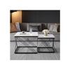 Lot De 2 Tables Basses Élégantes, Carrées 60*60*45 Cm Et 45*45*40 Cm