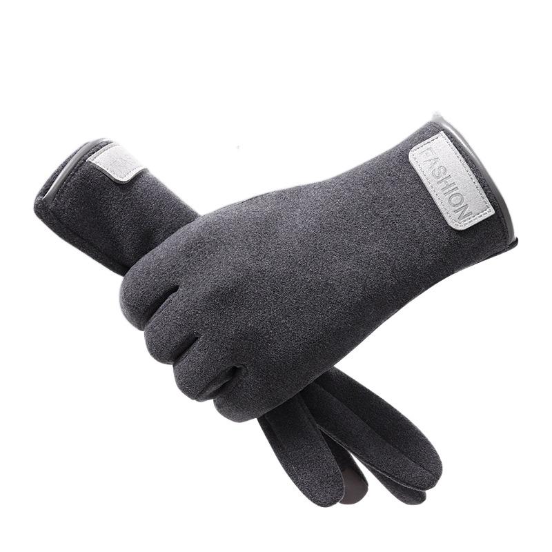 Five Finger Full Finger Mittens Korean Style Cycling Gloves Comfortable Thin Fleece Gloves Winter
