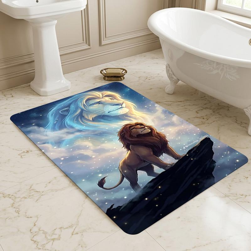 Lion'S Journey Living Room Nonslip Area Rug Soft Carpet For Bedroom Game Playroom Sofa Office Home Decor Doormat Christmas Gift C9226