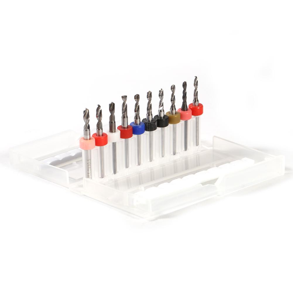 10pcs PCB Print Circuit Board Cemented Carbide Mini Micro Drill Bits CNC 2.1mm 3.0mm