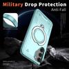 For Samsung Galaxy S23 Case Compatible with MagSafe Military Protection PC+TPU Kickstand Phone Cover