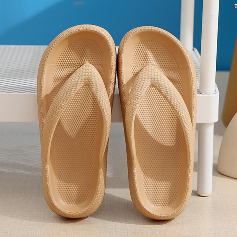 Flip-Flops Sommer Casual Tanga Hausschuhe Outdoor Strand Sandalen EVA Flache Plattform Bequeme Schuhe Frauen Paar Dicke Sohlen