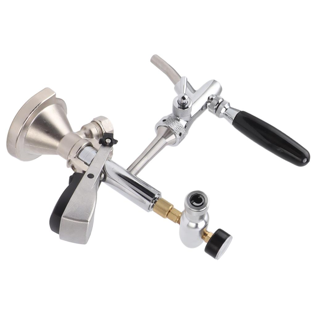 4in Party Bierpumpe Edelstahl Messing Bierfasspumpe Wiederverwendbare Zapfbier Kegerator Pumpe mit