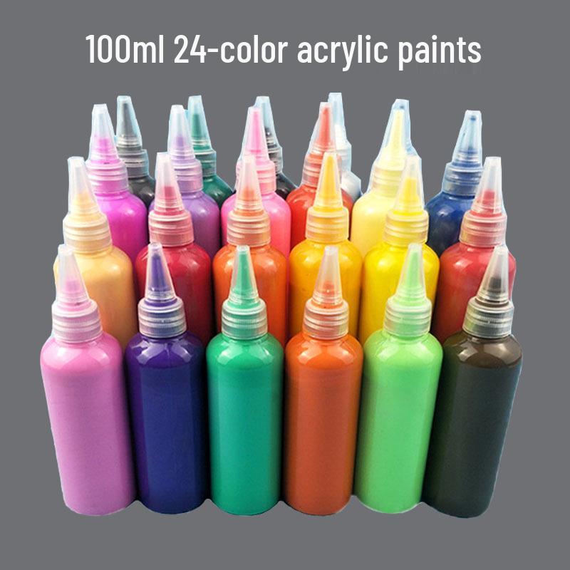 Set di Vernici Acriliche per Bambini - Flaconi da 100 ml per Pittura Artistica, Street Art e Bambole in Gesso