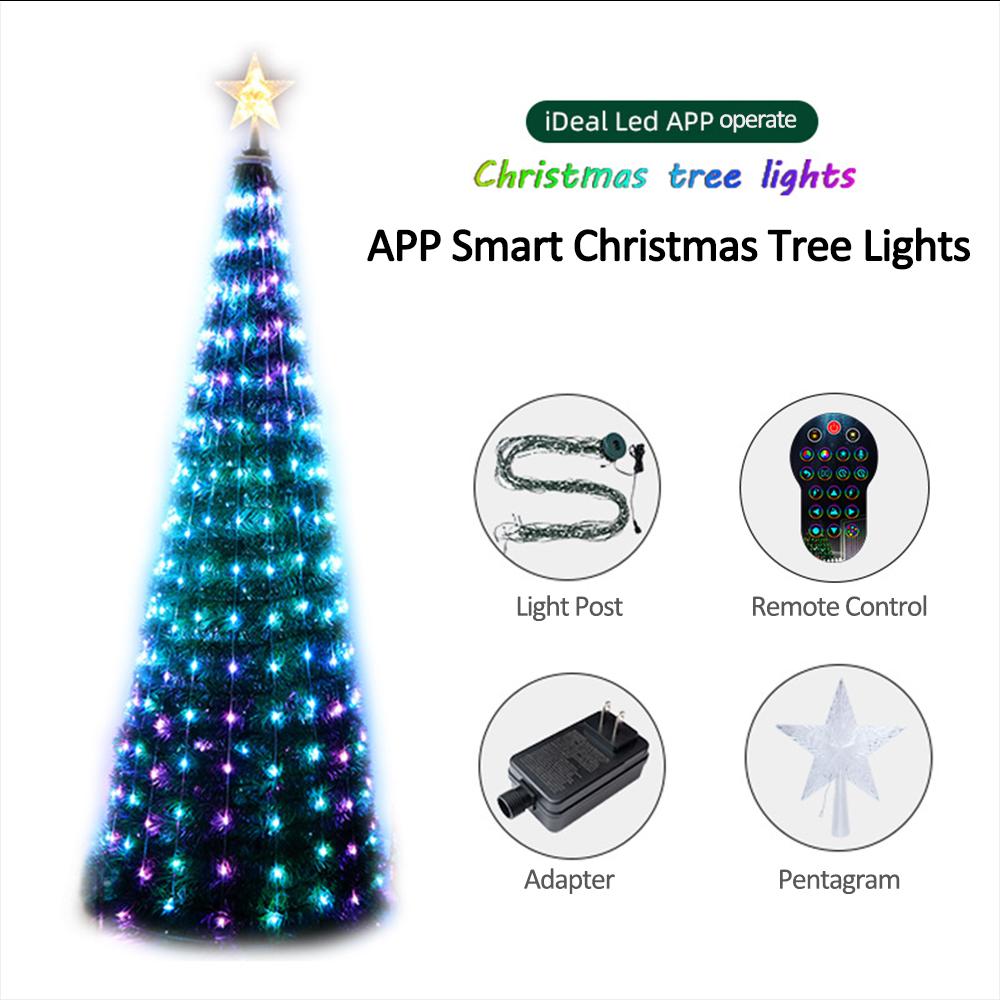 Smart Christmas Tree Lights Christmas Fairy Light APP Control Music Sync Multicolor for Indoor Outdoor Christmas Tree Decoration