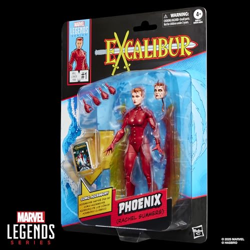 Hasbro Marvel Legends Series Phoenix (Rachel Summers) "Excalibur #1" Collectible 15cm Action Figure Toy G0814 Authentic