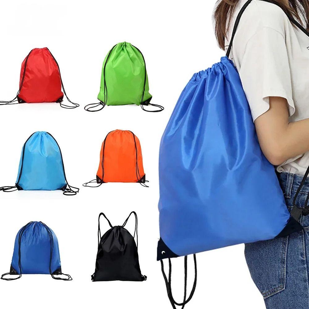 Waterproof Riding Backpack Foldable Sports Bag Durable Drawstring Bags For Travel Swimming Gym