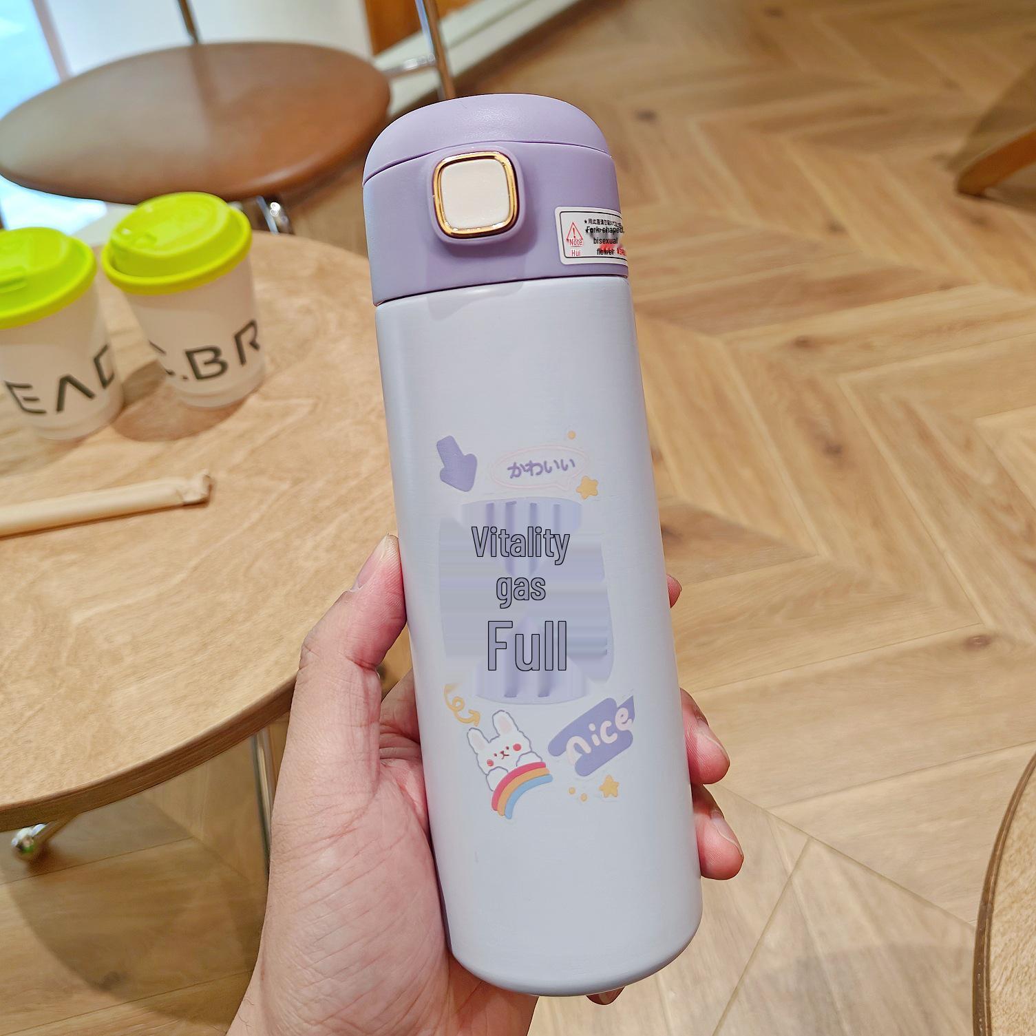 

Милая портативная термокружка из нержавеющей стали в стиле Мори соломкой 380ml