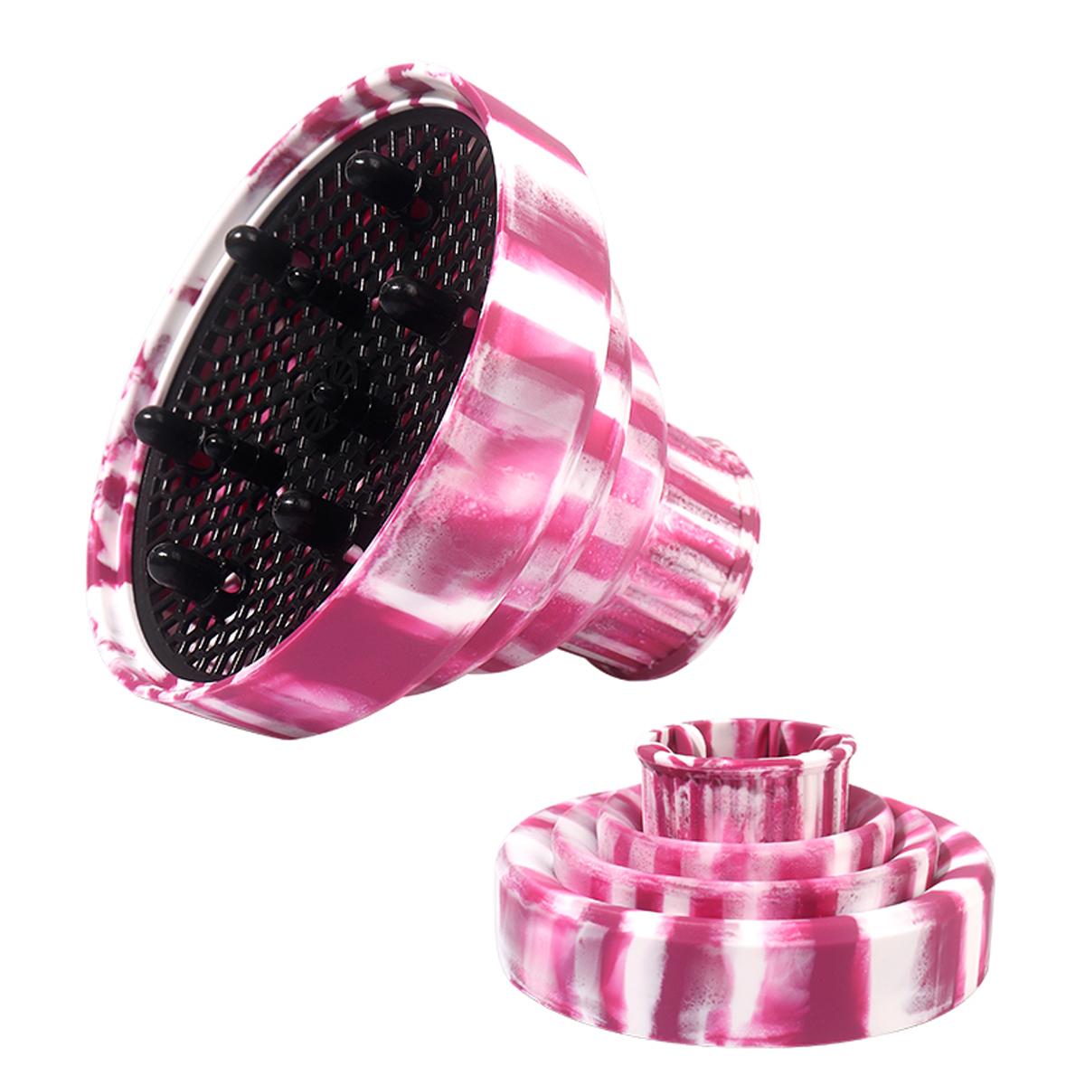 

Portable silicone hair dryer diffuser - foldable retractable nozzle, uniform heat distribution For Hair Accessories