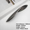 Handels for Kitchen Furniture Door Handles Knobs for Cabinets and Drawers Metal Zinc Alloy Black Interior Home Drawer Pulls