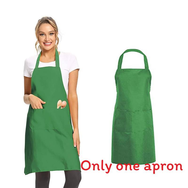 Moderner Polyester-Schürze mit einfarbigem Design für Restaurant- und Küchengebrauch