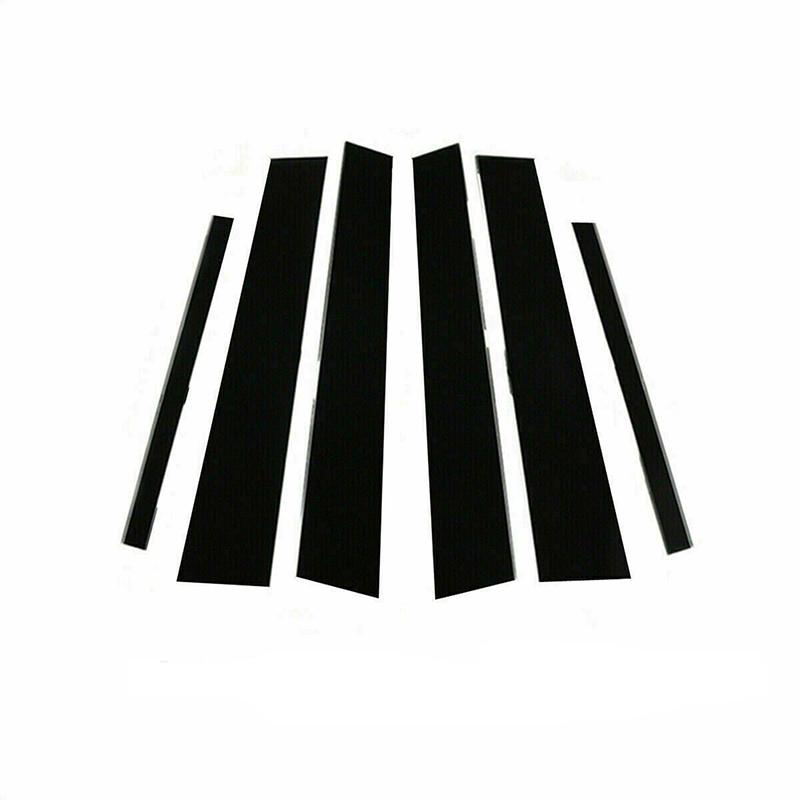 Glossy Black Window Door Column B C Pillar Post Cover Trim for BMW 5 Series E60 Sedan 4DR 2003-2010 Decoration Stickers Styling