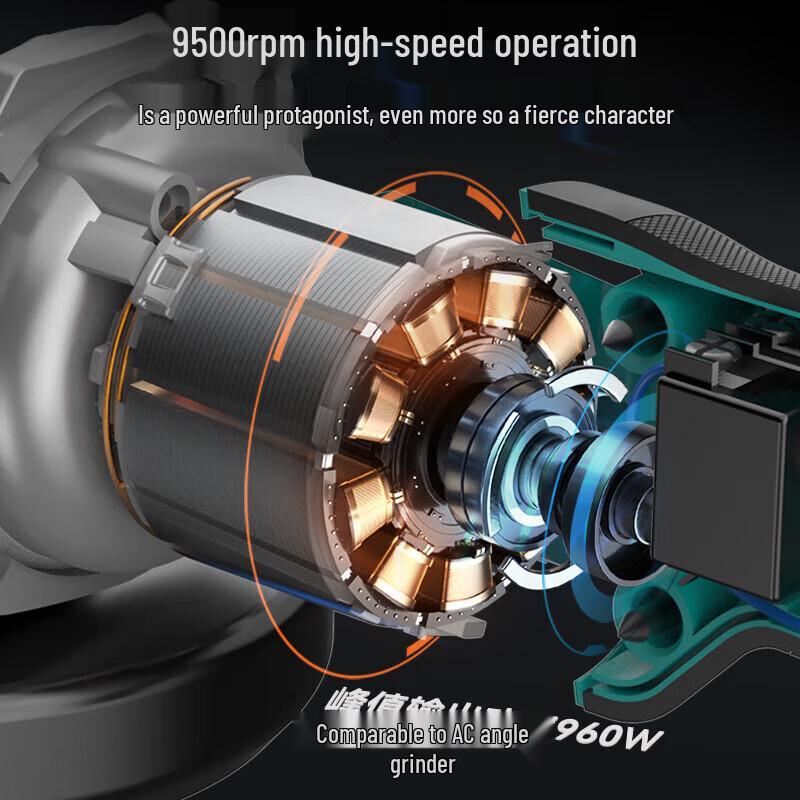 DAYI 40V Cordless Brushless Angle Grinder CN plug (adapter included)