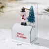 New Christmas Wrought Iron Decorative Cabin Mailbox Indoor And Outdoor Decorations, Bar, Shopping Mall Window  Ornaments