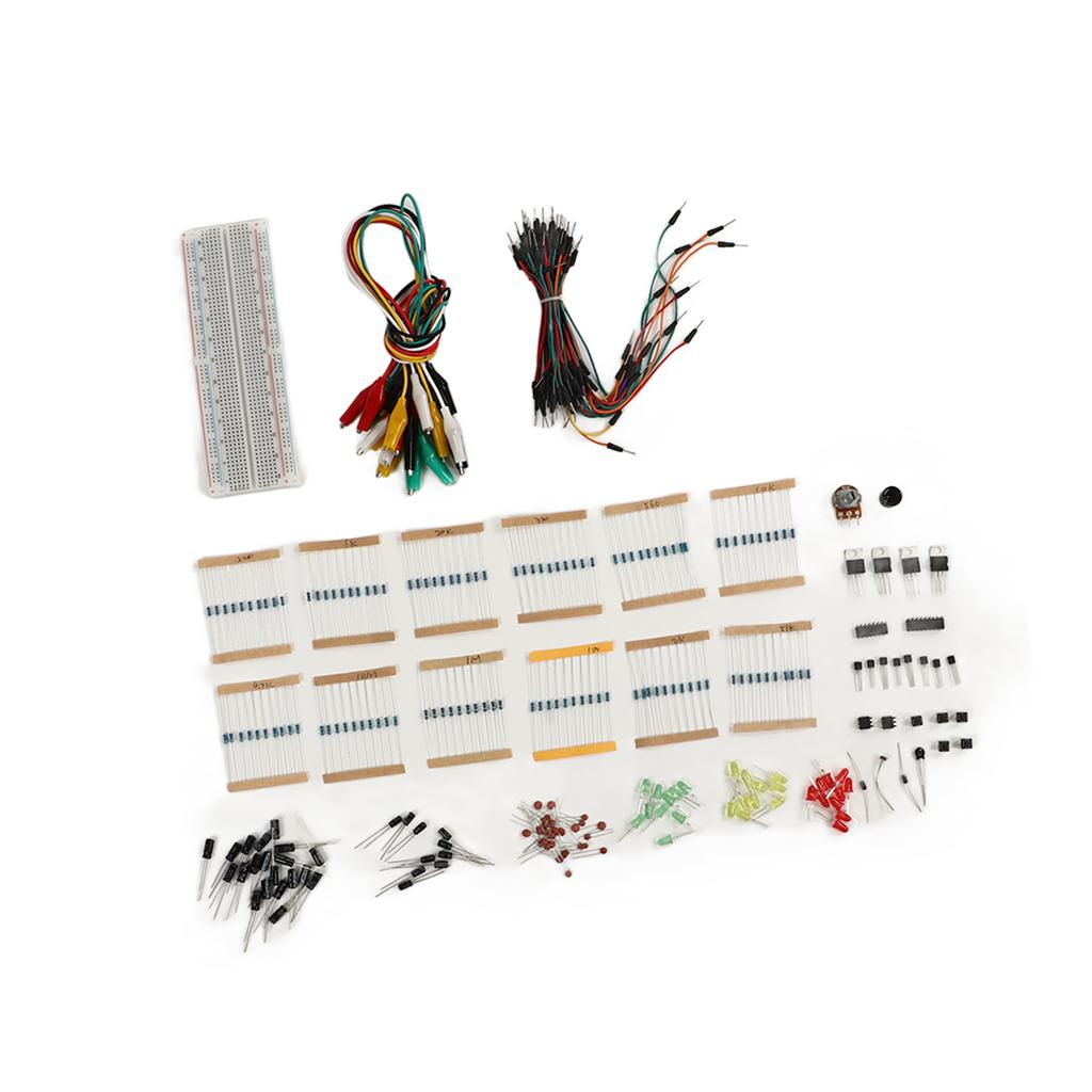 Asortiment Componente Electronice Kit Distractiv Placă de Experimente Buzzer Diode Condensator Rezistor
