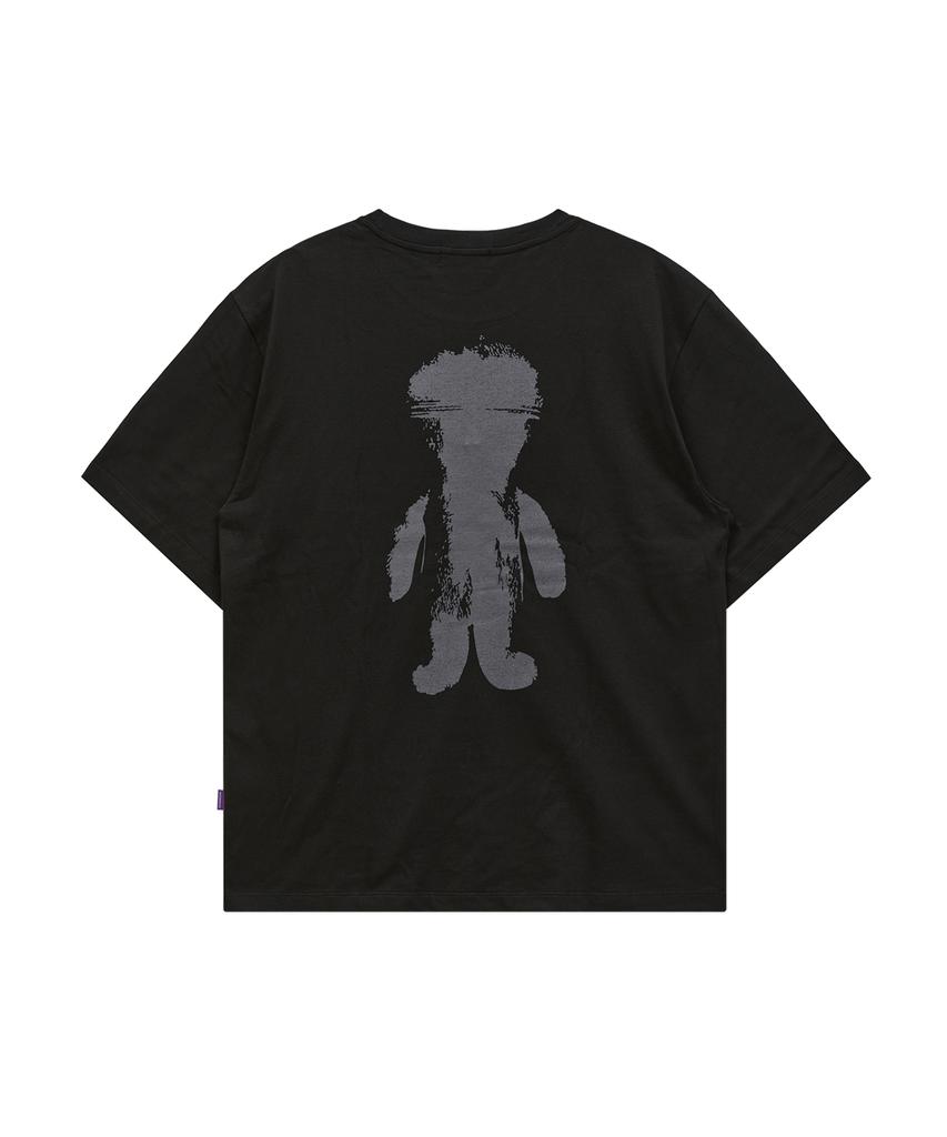 HOODHOOD Mono Alien Graphic Short Sleeve T-Shirt Black