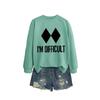 Womens Oversized Loose Fit Hoodie Sweatshirt With Print Design Comfortable Casual Top