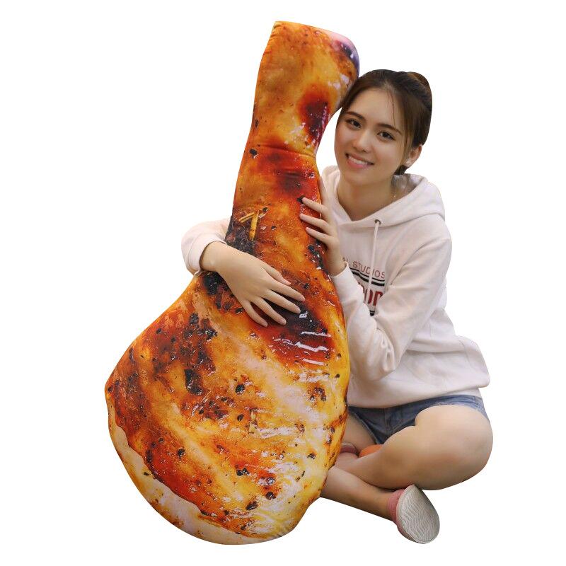 Simulated Chicken Leg Throw Pillow Toy with the Same Creative Simulated Food Snack Throw Pillow Doll Plush Toy Funny Doll