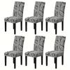 Stretch Seat Cover Elastic Chair Protecter Practical Printed Dining Chair Cover  Banquet