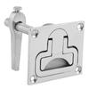 Stainless Steel Flush Mount Floor Lock Hatch Latch Hardware Accessory for Marine Boat
