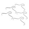 24pcs Brick Hook Multi Purpose Stainless Steel No Drill Brick Clamps for Hanging Xmas Wreaths Lights Decorations