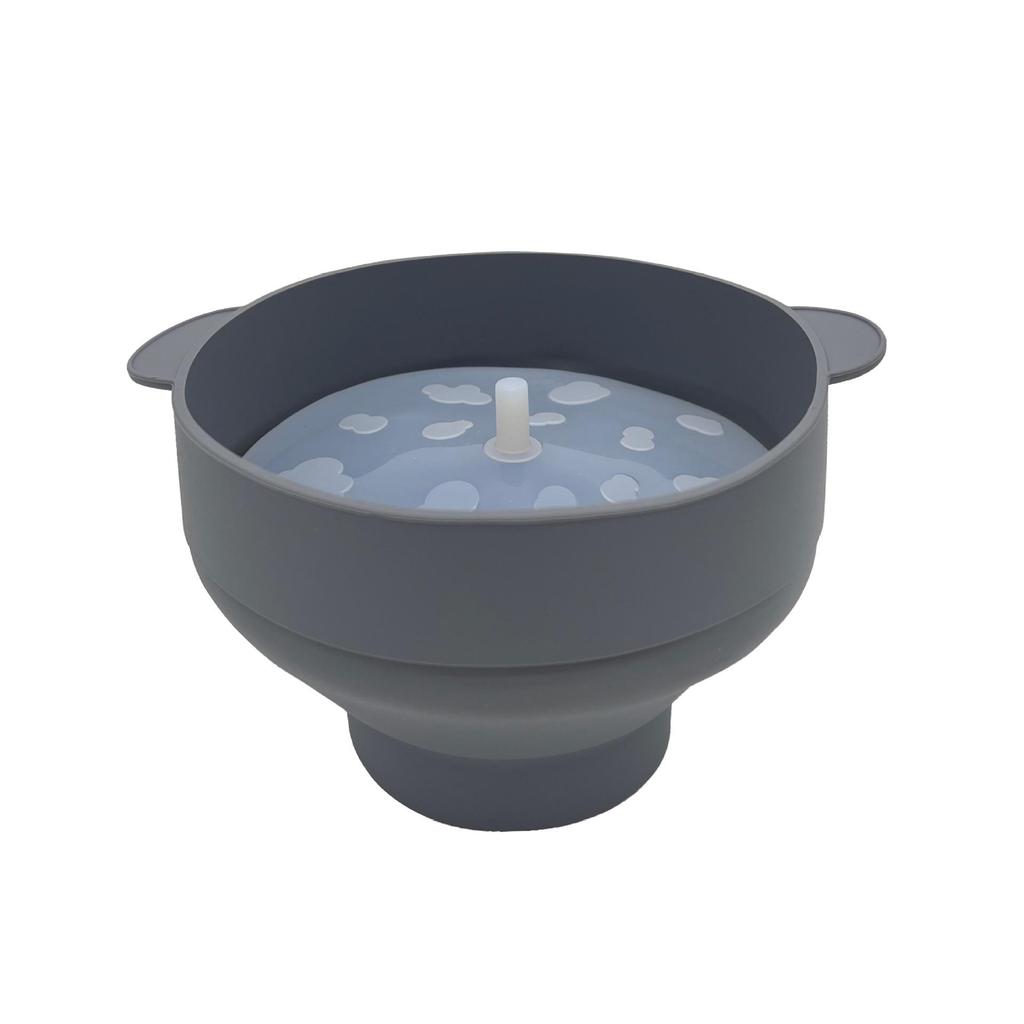 Foldable High-Temperature Resistant Silicone Popcorn Bowl for Microwave Ovens