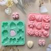 3D Design Cake Jelly Mold Soft Silicone Fondant Mold New Ice Pudding Mold  Kitchen Use